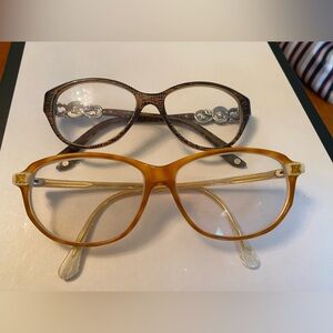 Authentic Versace and Celine eyeglass frame set